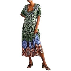 Anthropologie BL-NK | Tatiana Kaftan Maxi Dress OS